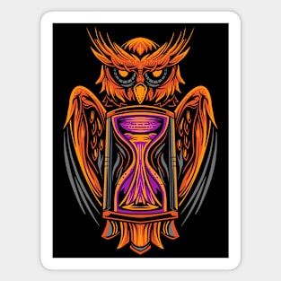 Owl with Hourglass Magnet